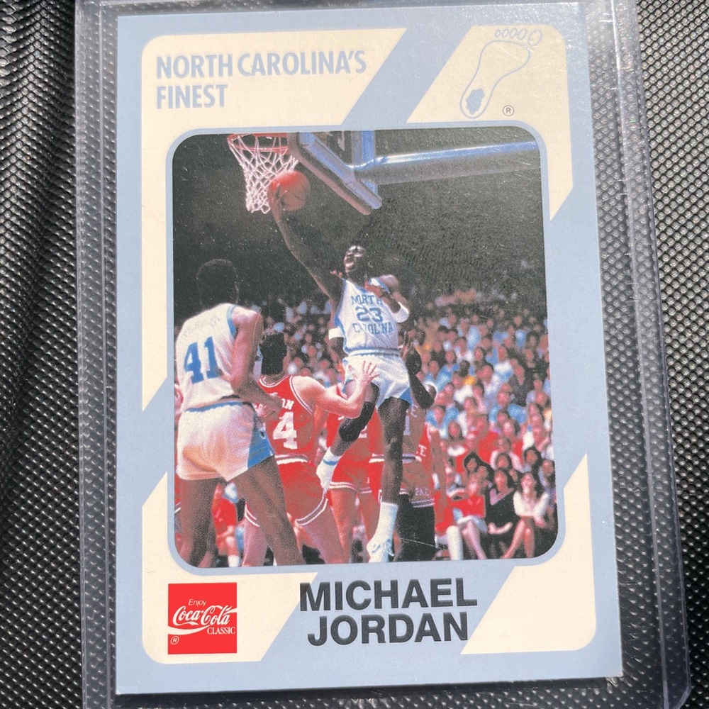 1989 Michael Jordan Collegiate Career - Coca Cola Classic Card.